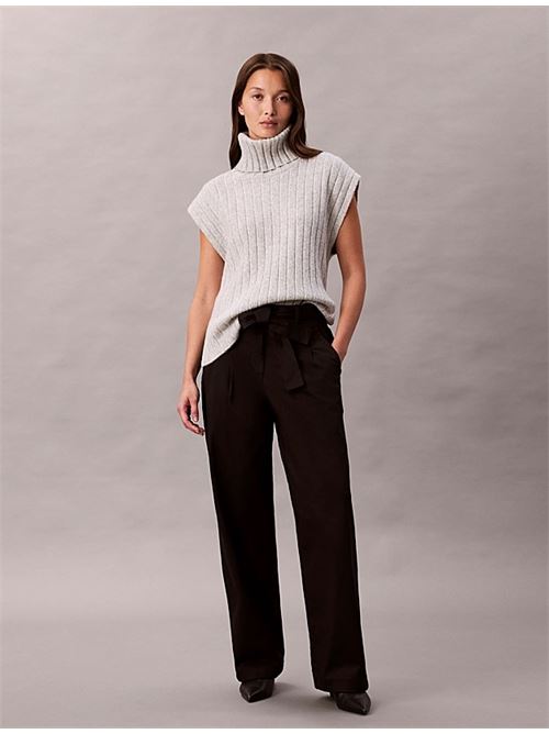 cotto twill belted trouser CALVIN KLEIN JEANS | LV044D639GUB1